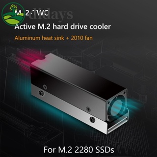 หม้อน้ําระบายความร้อน M.2 SSD พร้อมพัดลม ฮีทซิงค์ฮาร์ดดิสก์ อลูมิเนียม สําหรับอุปกรณ์พีซี