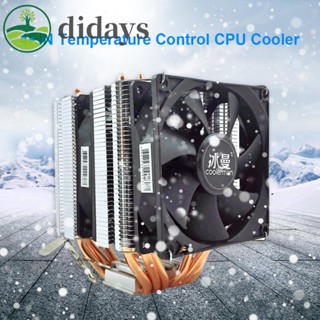 Snowman พัดลมระบายความร้อน CPU 6 ท่อความร้อน 4 Pin PWM หม้อน้ําเงียบ สําหรับสํานักงาน