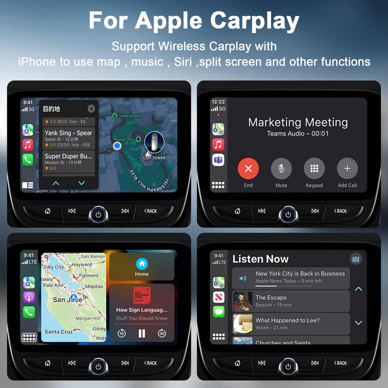 อะแดปเตอร์-carplay-ไร้สาย-เสียบแล้วใช้งานได้เลย-ใช้งานง่าย-carplay-dongle-แบบมีสาย-อุปกรณ์เสริมอะแดปเตอร์ไร้สาย