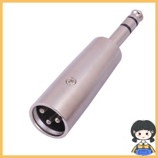 Bang อะแดปเตอร์ซ็อกเก็ตเชื่อมต่อ ตัวผู้ 1 4 นิ้ว เป็นตัวผู้ XLR 6 35 มม. เป็น 3Pin XLR