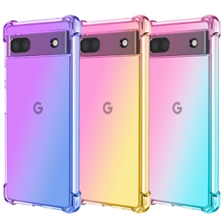 เคสโทรศัพท์มือถือ แบบใส ไล่โทนสี สําหรับ Google Pixel 7 8 Pro 7A 5A 5G Pixel6 6 Pro Google 6 7 8 Pro 5A