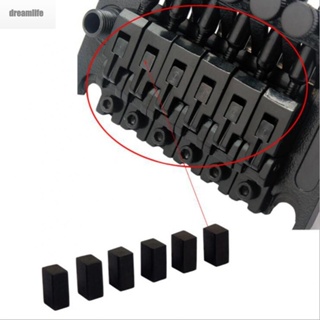 【DREAMLIFE】Bridge Saddle Sturdy 6* 6Pcs Black Clamp Electric Guitar For Floyd Rose Metal