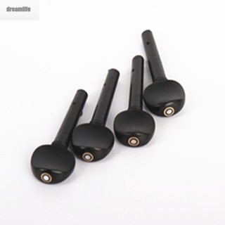 【DREAMLIFE】Violin Pegs 2/1 4/1 4/3 4/4 4pcs 8/1 Ebony Equipment Full Set Replace Peg