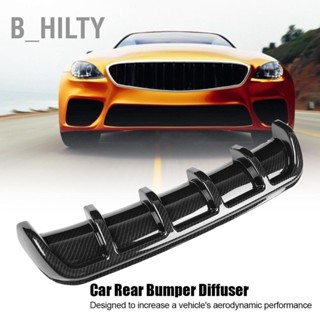 B_HILTY สีดำ Universal รถด้านหลังกันชน Shark Fin สปอยเลอร์ Diffuser