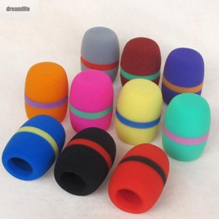 【DREAMLIFE】Microphone Covers Spare Sponge Stage Thicker 10pcs 80mm Mic Muffler Part