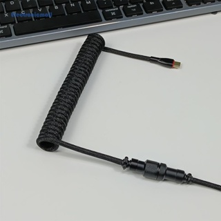 [ElectronicMall01.th] สายเคเบิลคีย์บอร์ด Type-C เป็น USB ชุบทอง ยาว 1.8 ม. สําหรับคีย์บอร์ด Mechanical