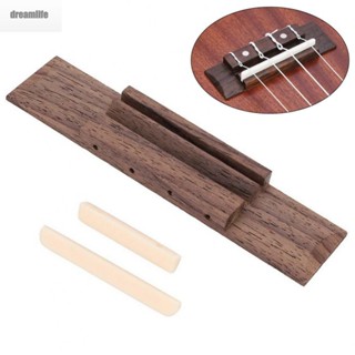 【DREAMLIFE】Bridge & Nut &Saddle Slotted Ukulele For Guitar Ukulele Parts Hot Sale