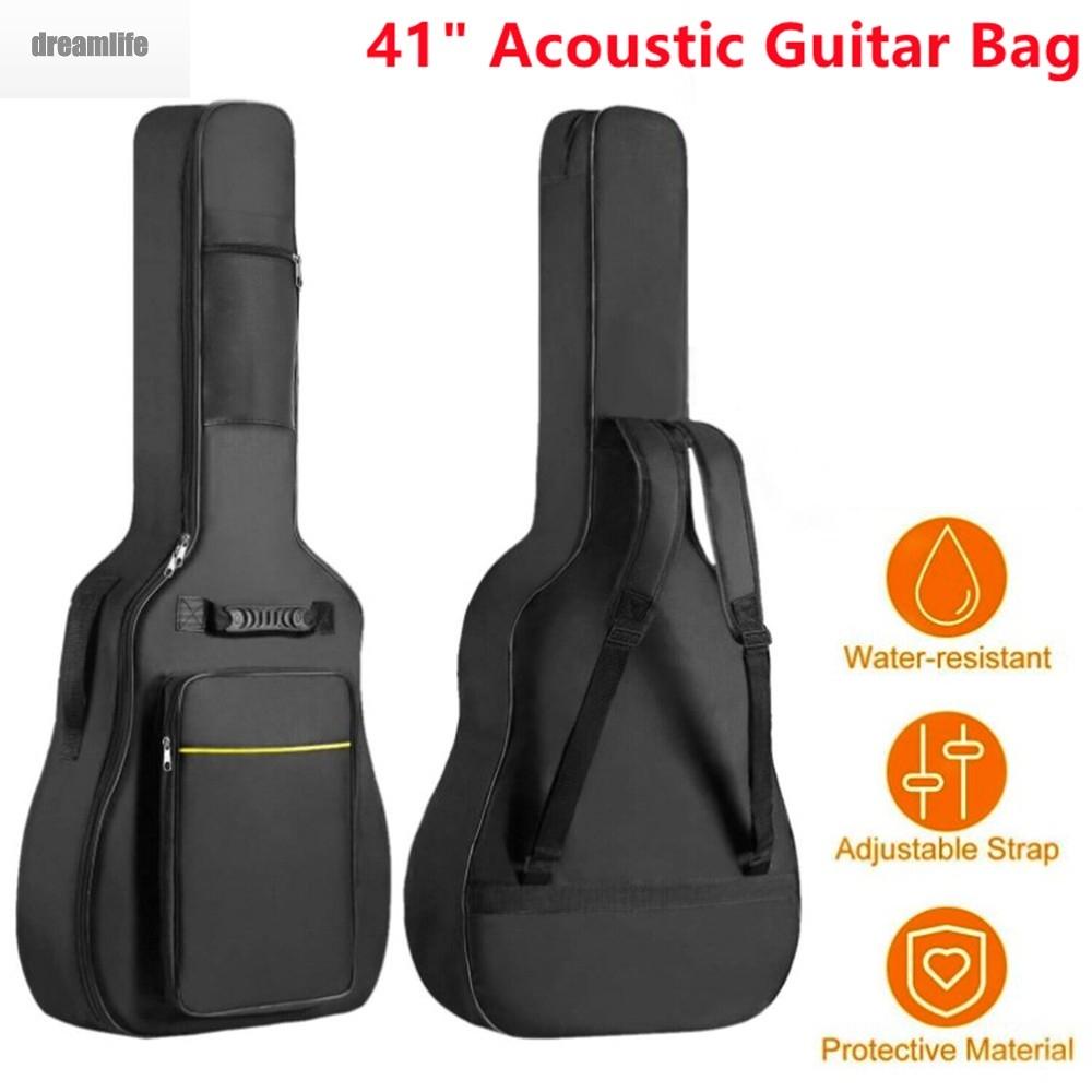 dreamlife-guitar-bag-acoustic-backpack-bag-black-case-double-guitar-padded-straps