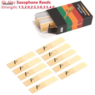 【DREAMLIFE】Saxophone Reeds 10PCS Alto Saxophone Sax Accessories Strength 1.5 - 4.0