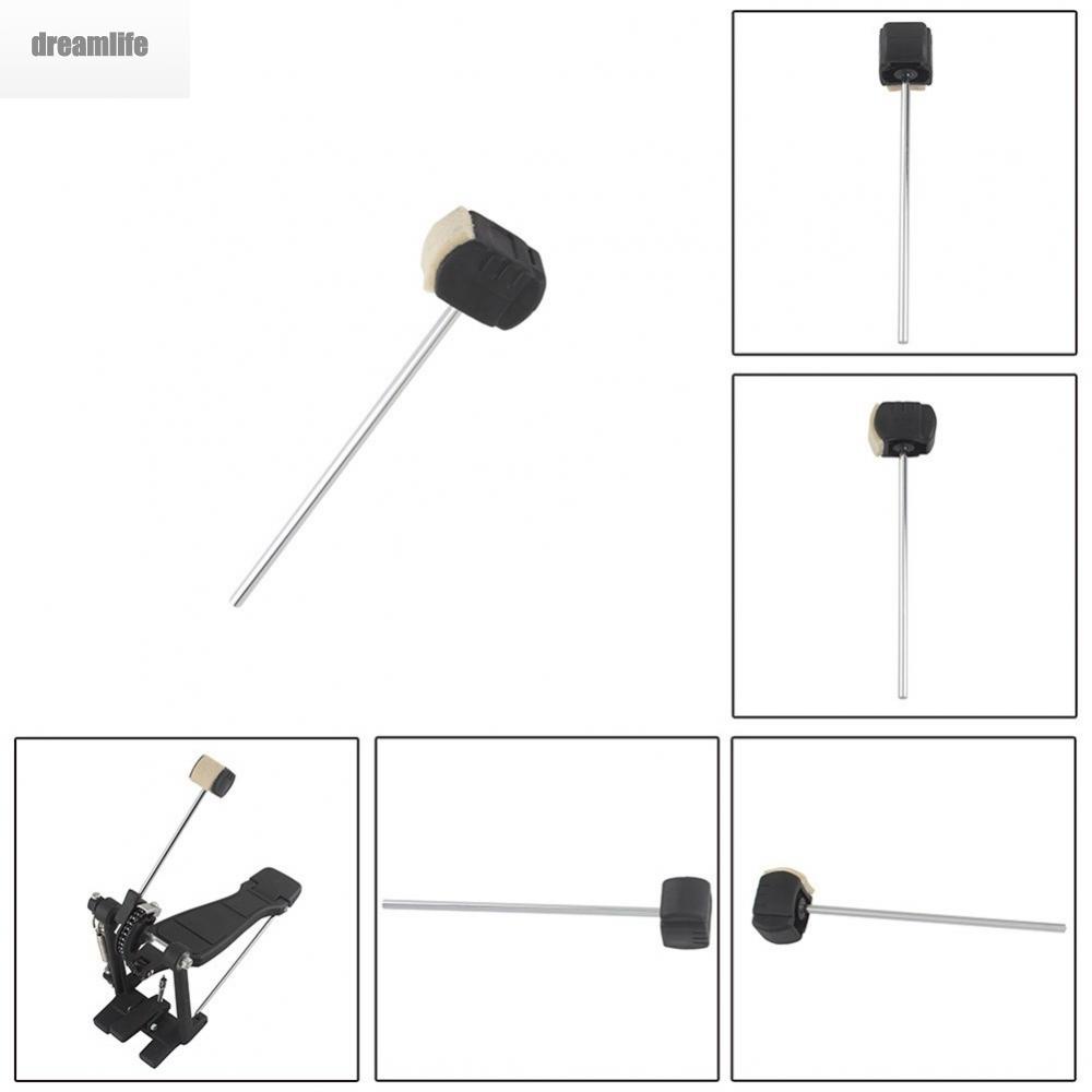 dreamlife-drum-pedal-hammer-bass-drum-pedal-drum-pedal-beater-steel-handle-accessory