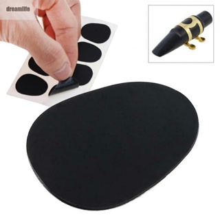 【DREAMLIFE】For Alto/Tenor Saxophone，Sax Mouthpiece Patches Pads Cushions， 8pcs，Black，0.8mm，