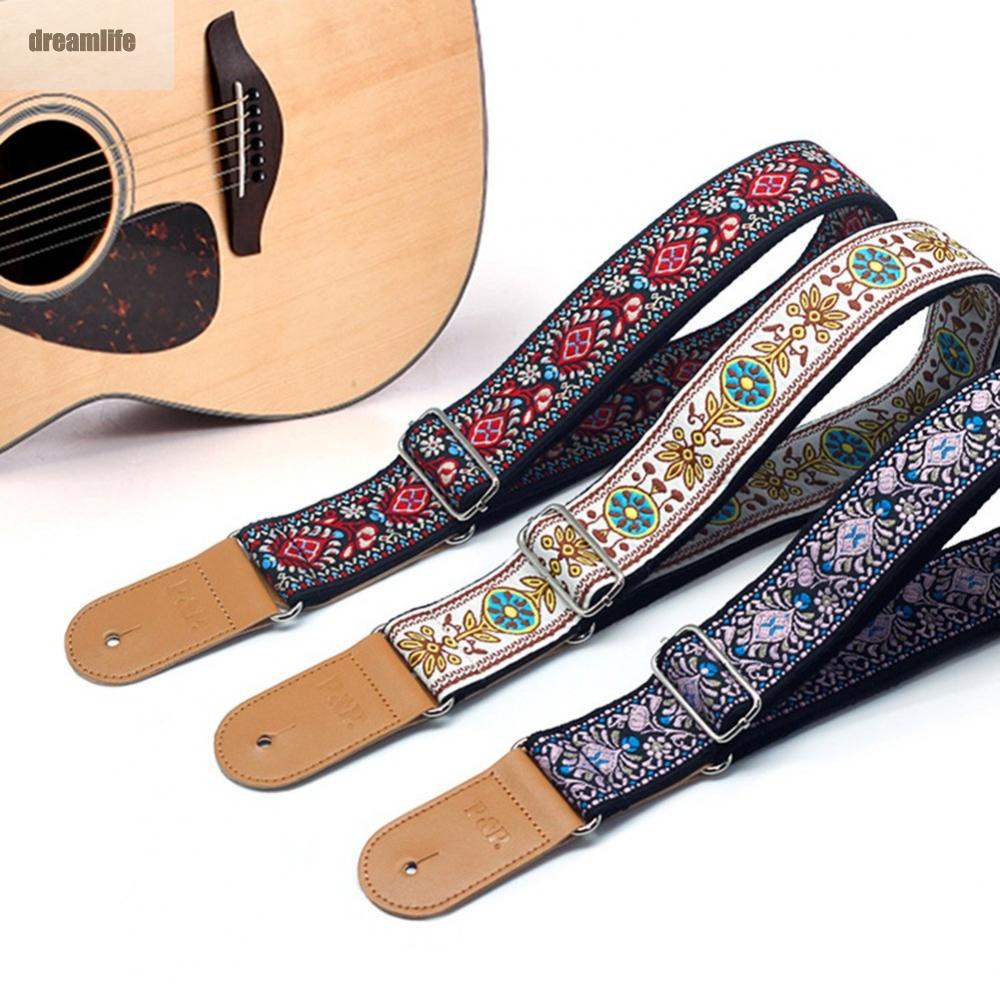 dreamlife-guitar-strap-embroidered-adjustable-vintage-woven-bass-electric-acoustic-guitars