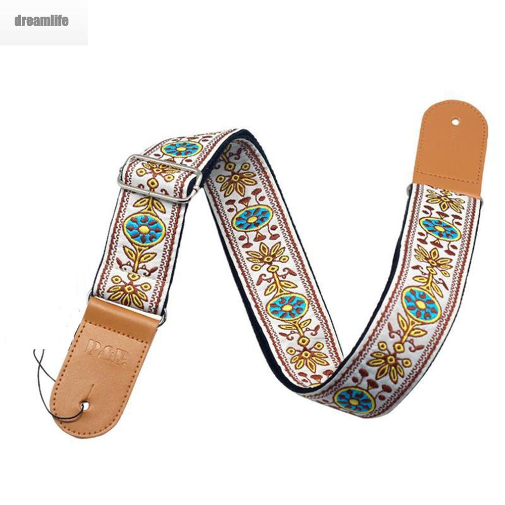 dreamlife-guitar-strap-embroidered-adjustable-vintage-woven-bass-electric-acoustic-guitars