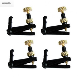 【DREAMLIFE】Excellent Quality Violin String Fine Adjuster Pack of 4 for 4/4 Violin