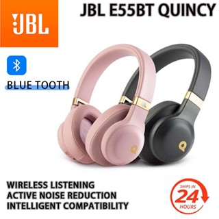 Jbl E55BT Quincy Edition ชุดหูฟังบลูทูธไร้สาย ไมโครโฟน สําหรับเล่นกีฬา