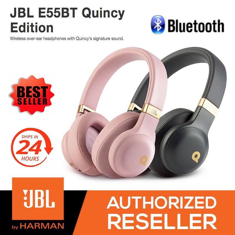 jbl-e55bt-quincy-edition-ชุดหูฟังบลูทูธไร้สาย-ไมโครโฟน-สําหรับเล่นกีฬา