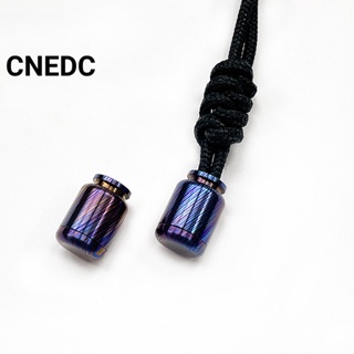 Cnedc จี้ขวดไทเทเนียม รูปดามัสกัส สําหรับใส่ไฟฉาย สร้อยคอ เครื่องประดับ