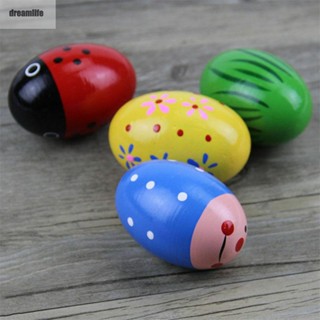 【DREAMLIFE】Shaker Egg Durable Handy Light Musical Percussion Rattle Replacement Toys