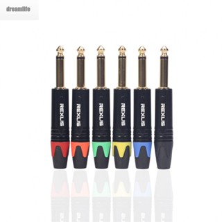 【DREAMLIFE】Mono Jack Male Plug Microphone Plug Music Pro Audio 1/4 Inch Audio Cable