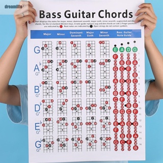 【DREAMLIFE】Teaching Chart Best Beginner Coated Paper Guitar Learner Laminated Chord