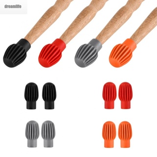 【DREAMLIFE】Drumstick Head Rubber Sleeve For Concert Drumsticks For On-the-go Practice