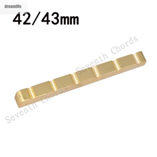 【DREAMLIFE】Superior Tonality Brass Plated Guitar Nut for Electric Guitars 42MM 43MM