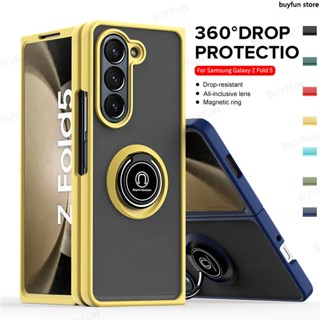 For Samsung Galaxy Z Fold 5 fold5 5G Case Multifunctional Magnetic Ring Stand Cover Protective Shell