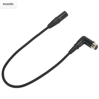 【DREAMLIFE】Microphone Cable Audio Cable Balanced Black High Quality Male To Right