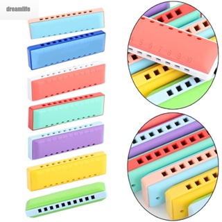 【DREAMLIFE】High Quality Harmonica Musical Instruments Plastic Box 10 * 3 * 2 Cm 10 Holes