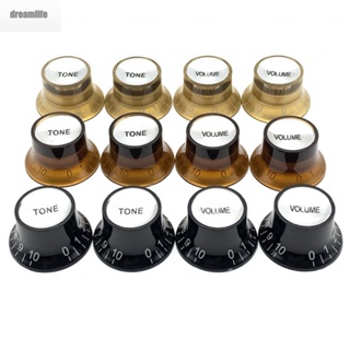 【DREAMLIFE】Knobs 4pcs/set 6mm For LP SG Electric Guitar Music Speed Control Knobs