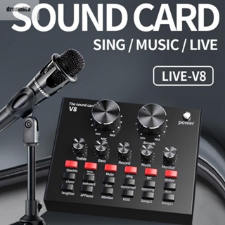 【DREAMLIFE】V8 Sound Card Plastic Smartphone Sound Card 100% Brand New 1000mAh 3.7V