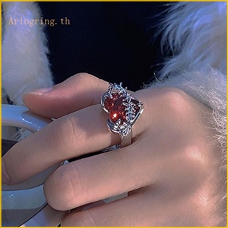 Arin แหวนนิ้วชี้ ประดับเพทาย หิน รูปหัวใจ และหนาม สไตล์โกธิค สําหรับผู้หญิง