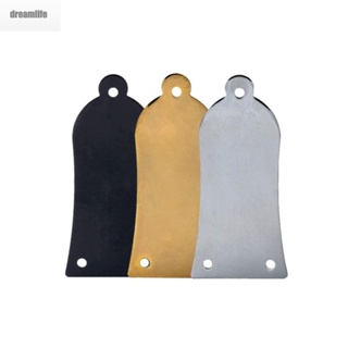 【DREAMLIFE】Sleek Metal Bell Shaped Truss Rod Cover for Electric Guitar Bass Screws Included