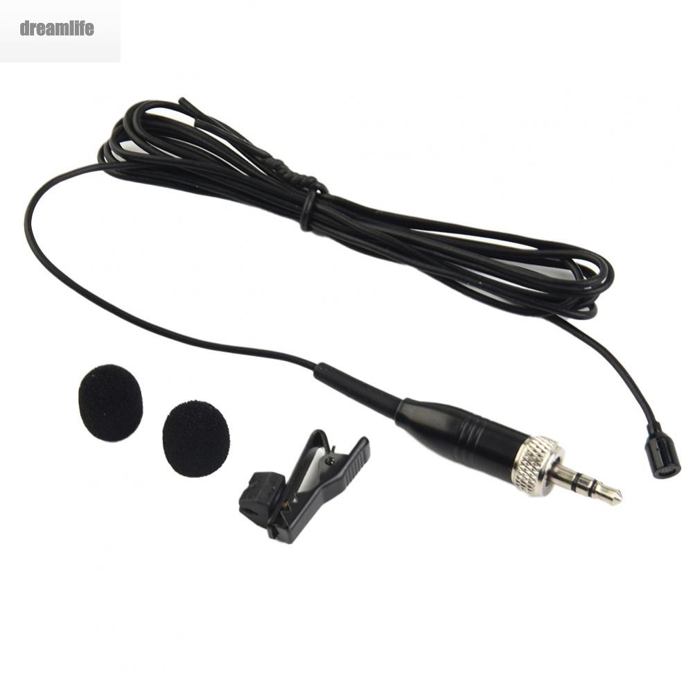 dreamlife-microphone-black-compact-detachable-flexibility-for-sennheiser-lapel-clip