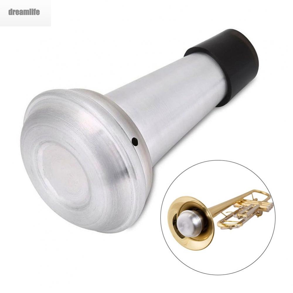 dreamlife-trumpet-mute-compact-trumpet-practice-tool-silencer-players-trumpet-metal-mute