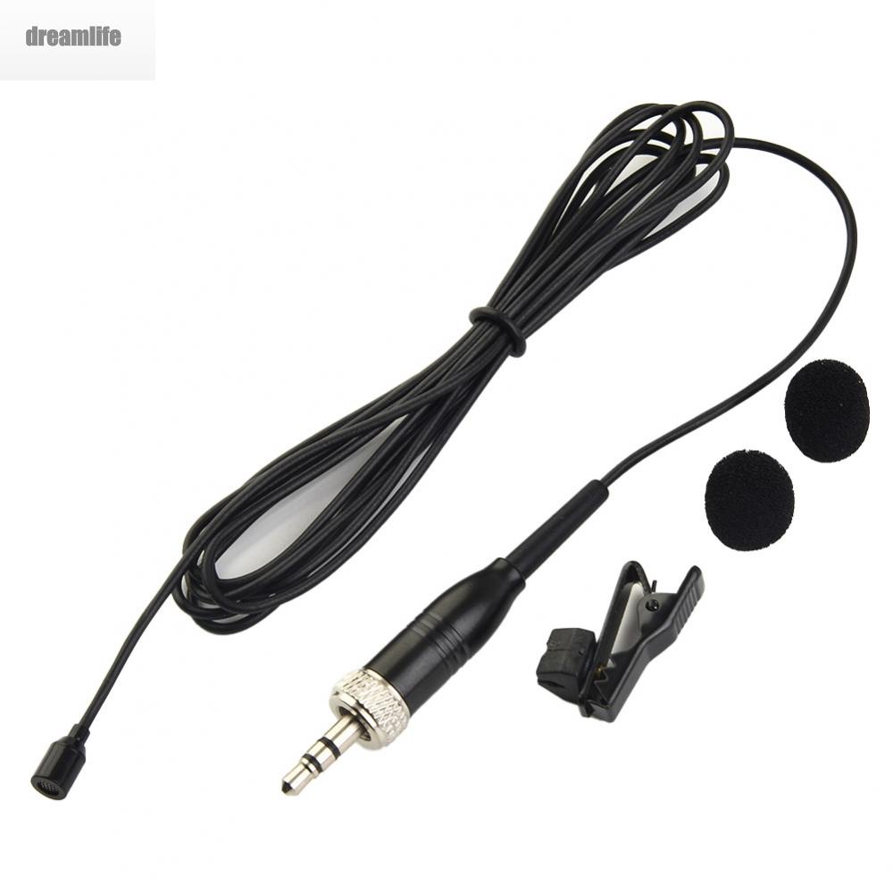 dreamlife-microphone-black-compact-detachable-flexibility-for-sennheiser-lapel-clip