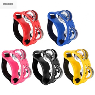 【DREAMLIFE】Foot Tambourine Jingle Drum Companion Percussion  Musical Instrument Party Toys.