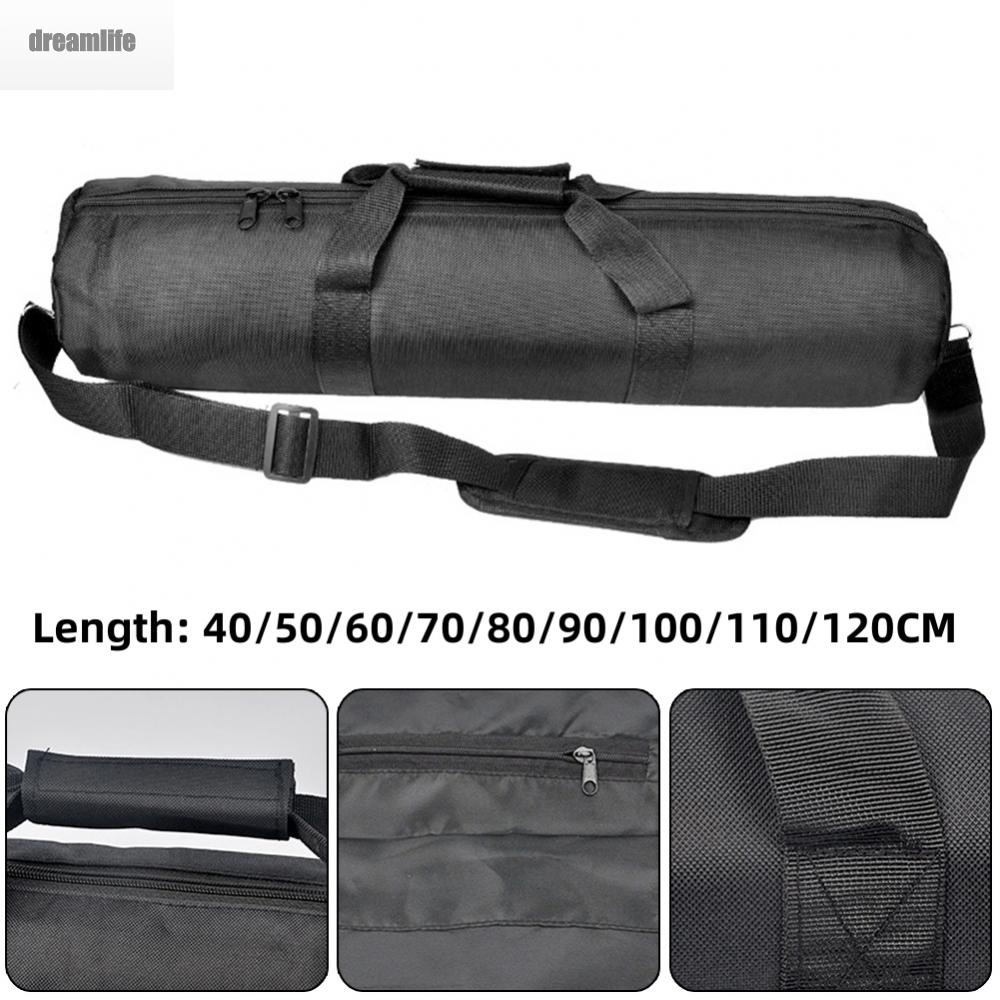 dreamlife-tripod-bag-black-carrying-diameter-13cm-handbag-nylon-sponge-storage-case