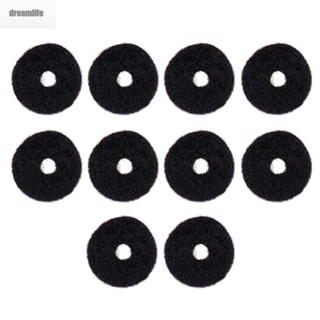 【DREAMLIFE】Felt Washers Buttons Strap 10pcs/Set Accessory Black And White Durable