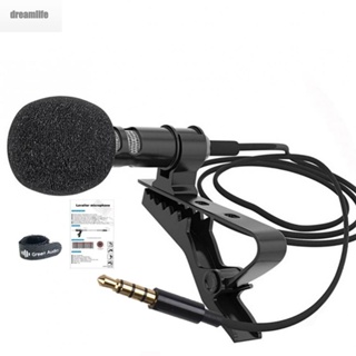 【DREAMLIFE】Lavalier Microphone 1pcs Black Detachable Hand-Free Replacement.Accessories