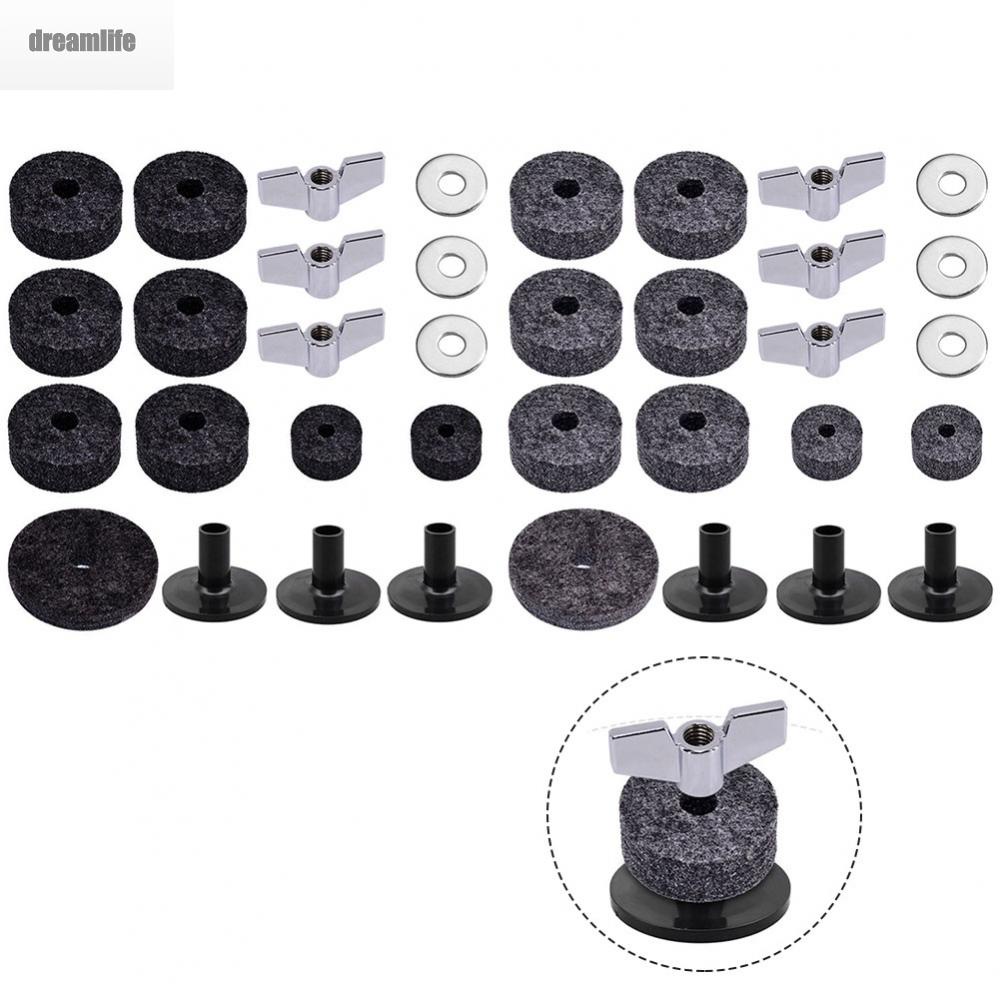 dreamlife-drums-felt-set-18-pcs-cymbal-sleeve-drum-stand-felt-washers-replacement