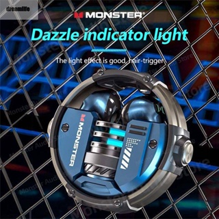 Monster XKT10 ชุดหูฟังเกมมิ่งไร้สายอัจฉริยะ ตัดเสียงรบกวน 5.2