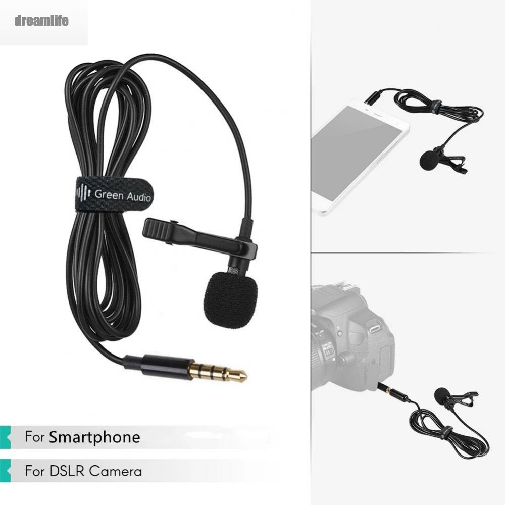 dreamlife-lavalier-microphone-1pcs-black-detachable-hand-free-replacement-accessories