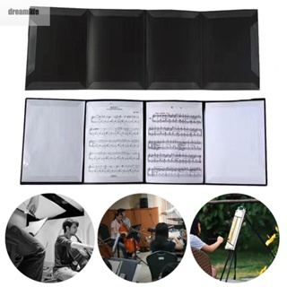 【DREAMLIFE】Sheet Folders 6 Page Performance A4 Three Fold For Performers Music Clip