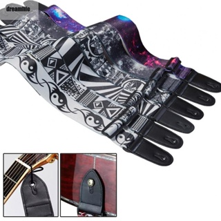 【DREAMLIFE】Adjustable-Widened Printed Pattern Electric Acoustic Guitar Strap Variety Style