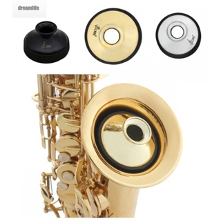 【DREAMLIFE】Mute Black Instrument Musical Portable Sax Saxophone Silver 7.2*4.1*3.3cm