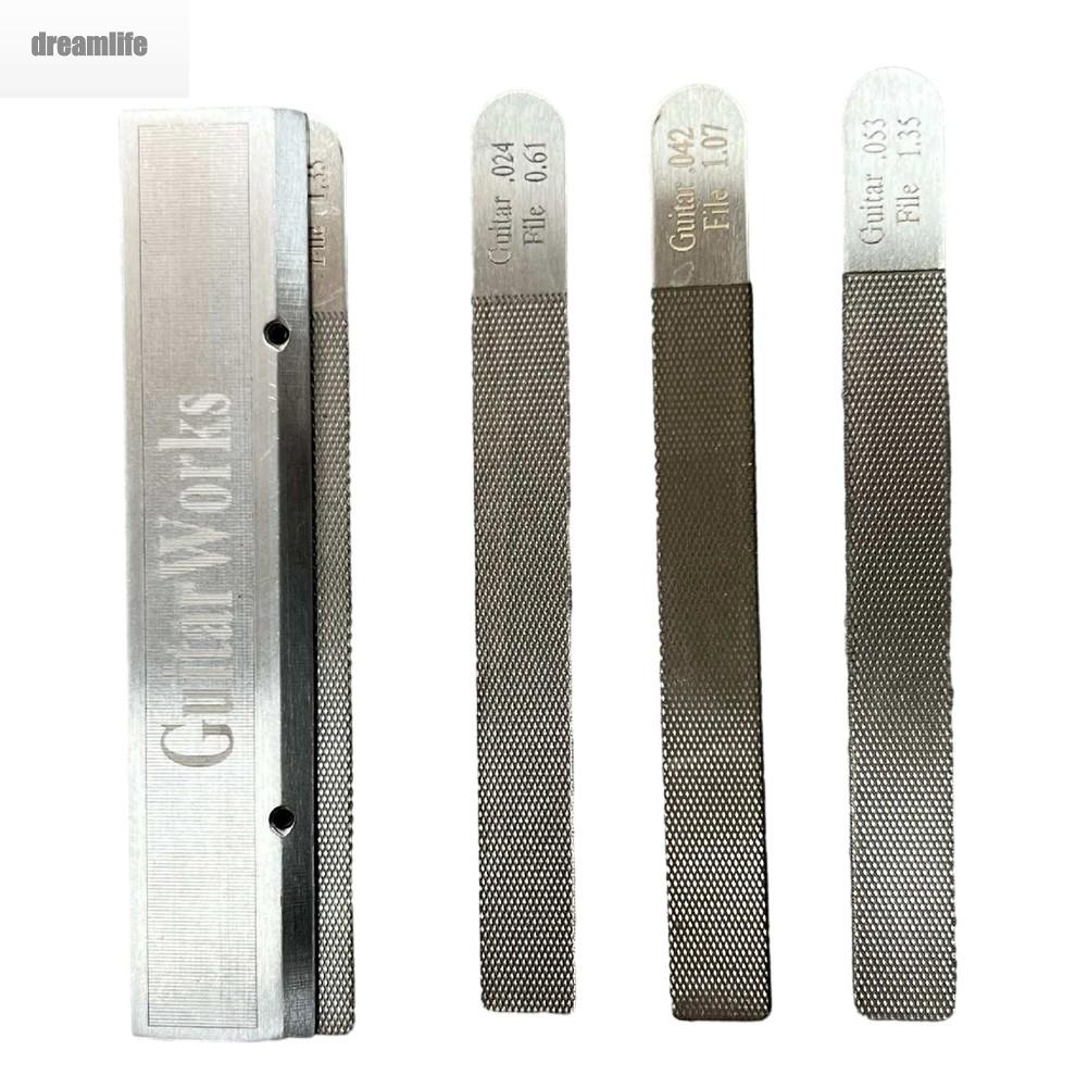 dreamlife-must-have-guitar-nut-files-fret-crowning-slot-filing-set-4pcs-luthier-tools