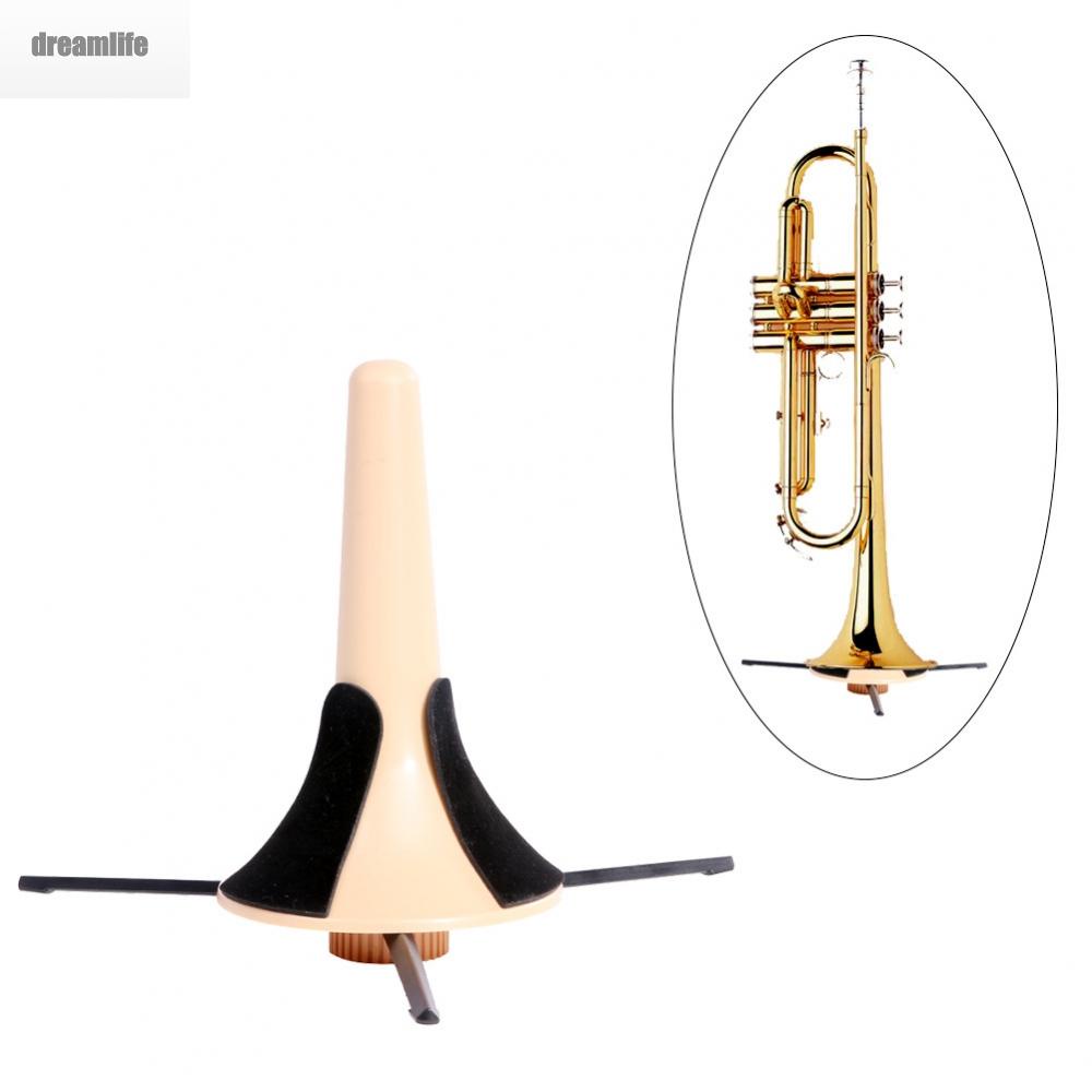 dreamlife-trumpet-stand-metal-leg-base-plastic-stand-small-bracket-trumpet-stably