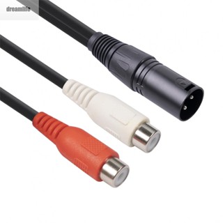 【DREAMLIFE】RCA Cable Audio Adapter Cable Audio Left/Right Male To Dual RCA Female