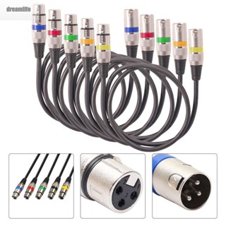 【DREAMLIFE】XLR Cable 3Pin Balanced Shielded Cable Bare Copper Wire XLR Male To Female